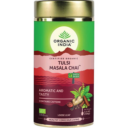 Tulsi Masala Chai, sypaný čaj, 100 g